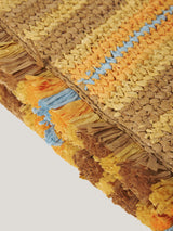 Striped Straw Pouch | Multi
