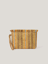 Striped Straw Pouch | Multi