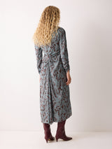 Wild Feather Gathered Dress | Blue