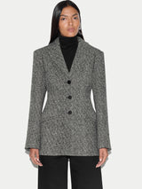Italian Wool Tailored Coat | Grey