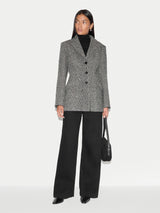 Italian Wool Tailored Coat | Grey