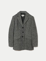 Italian Wool Tailored Coat | Grey