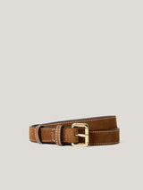 Suede Skinny Belt Suede Skinny Belt | Tan
