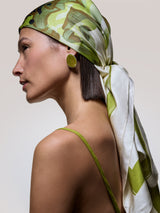 Green Jasper Disc Earring | Green