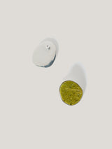 Green Jasper Disc Earring | Green
