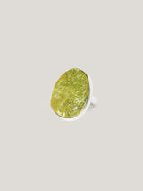 Green Jasper Disc Ring | Green