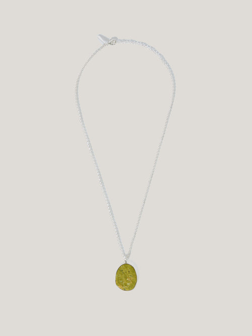 Green Jasper Pendant Necklace | Green