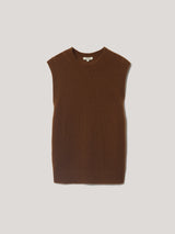 Cloud Cashmere Crew Tank | Brown