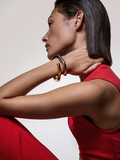 Mixed Metal Wrap Bangle | Multi