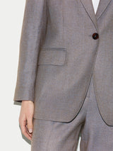 Wool Knox Tailored Blazer | Blue