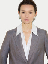 Wool Knox Tailored Blazer | Blue