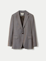 Wool Knox Tailored Blazer | Blue