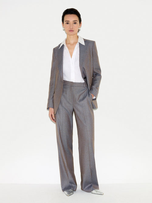 Barker Straight Leg Trouser | Blue