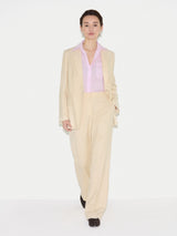 Barker Straight Leg Trouser | Cream