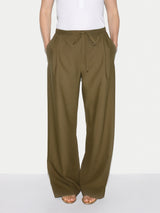 Tailored Drawstring Trouser | Green