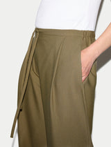 Tailored Drawstring Trouser | Green