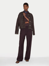Tailored Drawstring Trouser | Purple