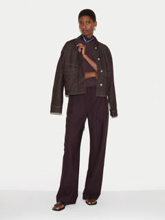 Tailored Drawstring Trouser | Purple