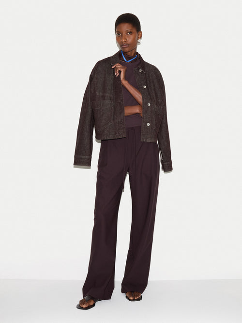 Tailored Drawstring Trouser | Purple