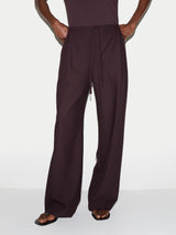 Tailored Drawstring Trouser | Purple