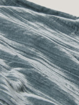 Velvet Plisse Scarf | Blue