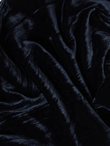 Velvet Plisse Scarf | Navy
