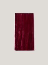 Velvet Plisse Scarf | Red
