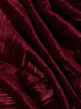 Velvet Plisse Scarf | Burgundy