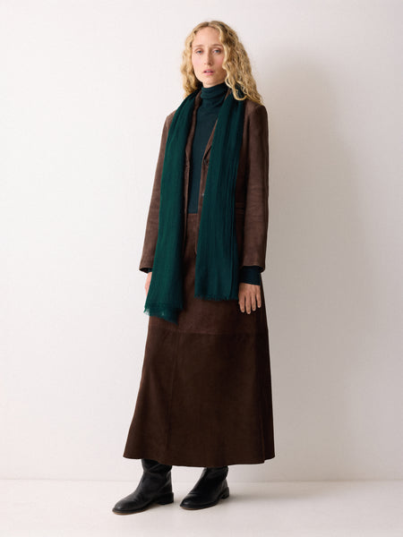 Pure Cashmere Gauze Scarf | Green – Jigsaw