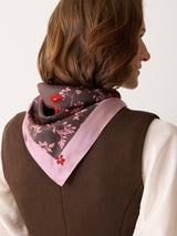 Heritage Chinoiserie Silk Scarf | Pink