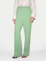 Crepe Split Hem Trouser | Green
