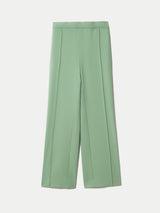 Crepe Split Hem Trouser | Green