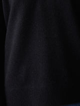 Wool Blend Hooded Jumper | Navy