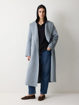 Wool Blend Hooded Jumper | Navy