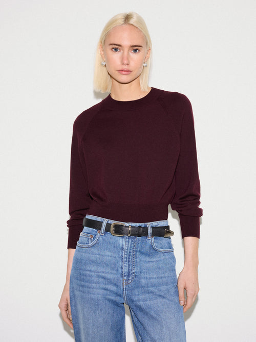 Merino Cocoon Jumper | Purple