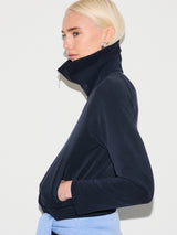 Luxe Zip Jacket | Navy