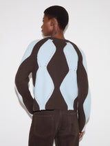Argyle Diamond Jumper | Brown