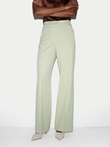 Wide Leg Tuxedo Trouser | Green