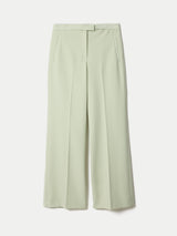 Wide Leg Tuxedo Trouser | Green