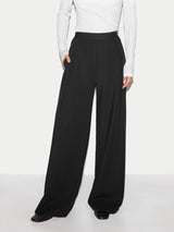 Modern Crepe Relaxed Trouser | Black
