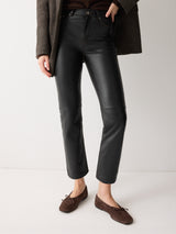 Leather Lea Trouser | Black