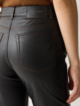 Leather Lea Trouser | Black
