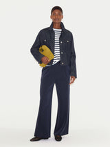 Denim Overstitch Jacket | Indigo
