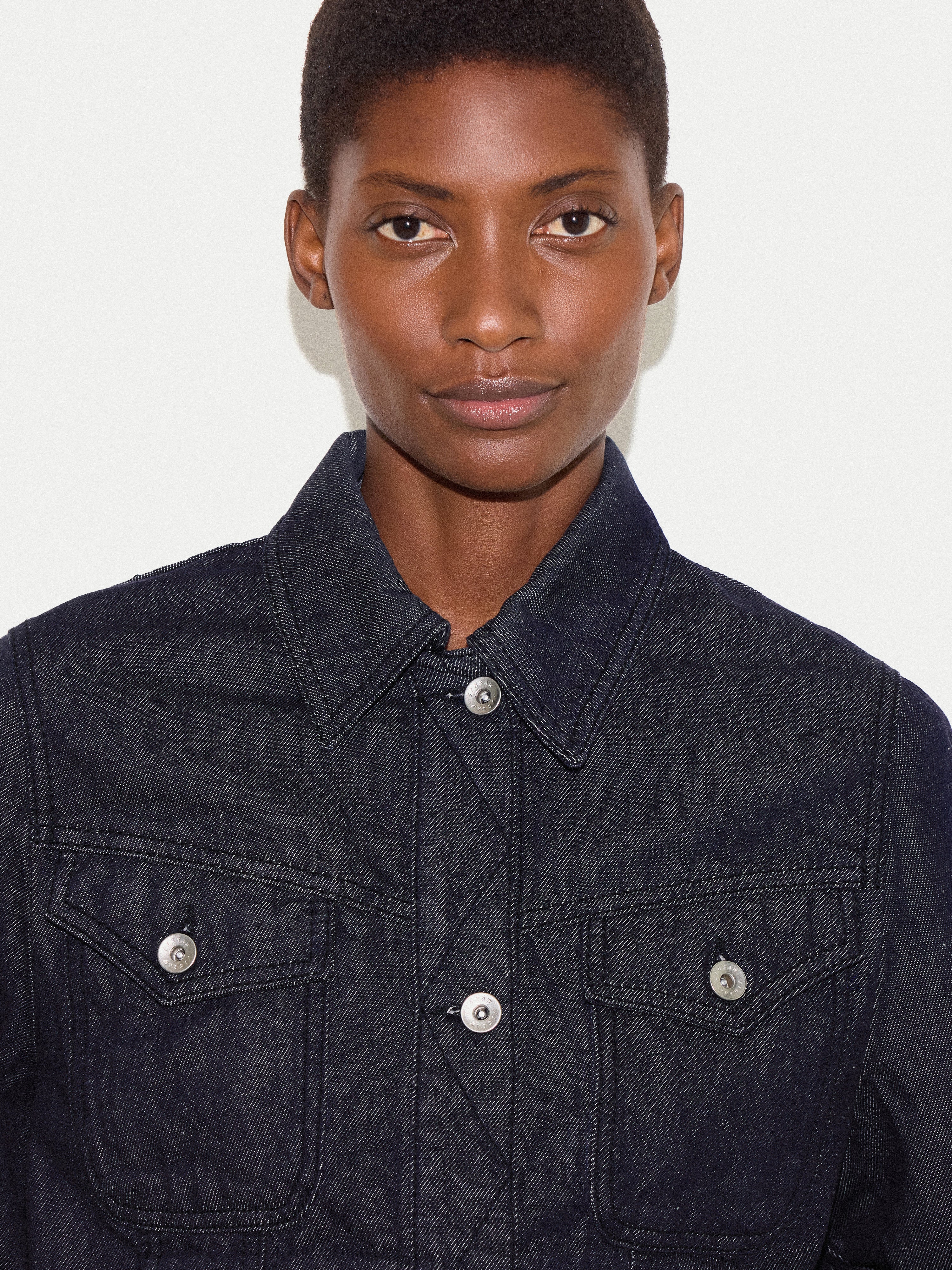 Denim Overstitch Jacket | Indigo – Jigsaw