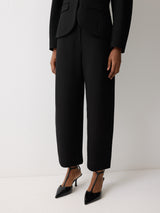 Ponte Barrel Leg Trouser | Black