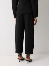 Ponte Barrel Leg Trouser | Black