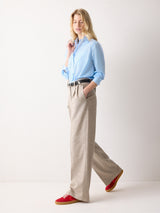 Cotton Voile Relaxed Shirt | Blue