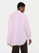 Cotton Voile Relaxed Shirt | Pink