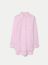 Cotton Voile Relaxed Shirt | Pink