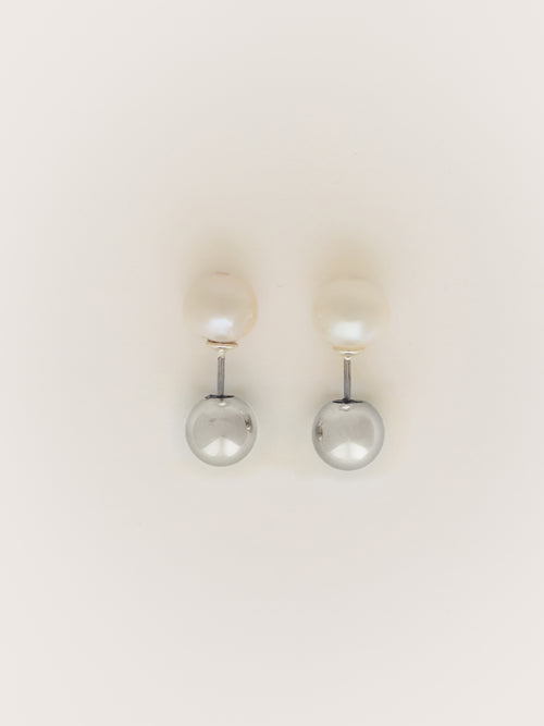 Reversible Stud Earring | Silver